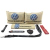 Volkswagen Konfor Seti - Volkswagen Oto Yastık Seti Kumaş - Volkswagen Oto Boyun Yastığı Takım
