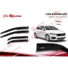 Fiat Egea 4lü Mugen Sport Cam Rüzgarlğı / Carlone / A+ Ürün