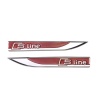 S-Line Kırmızı Metal Çamurluk Arması Venti - Nikelaj Kaplamalı A+ Ürün