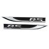 Rs Logolu Siyah Metal Çamurluk Arması Venti - Nikelaj Kaplamalı A+ Ürün