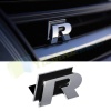Volkswagen R Logo Siyah Panjur Arması Civatalı - Orjinal Metal Ürün