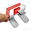 Volkswagen R Logo Kırmızı Panjur Arması Civatalı - Orjinal Metal Ürün