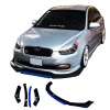 Hyundai Accent Era Uyumlu Ön Lip mavi Renkli 4 Parça - A+ Ürün - Dayanıklı Malzeme
