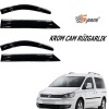 Volkswagen Caddy 2006-2012 2li Kromlu Cam Rüzgarlığı A+ Yeni Dizayn