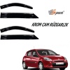 Renault Clio D 2010-2011 Kromlu Cam Rüzgarlığı A+ Yeni Dizayn