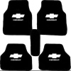 CHEVROLET Logolu Siyah Halı Paspas 5 Parça Üniversal Model Kalın Malzeme