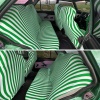 Yeşil Çizgili Servis Kılıfı - Zebra Desen Servis Kılıfı