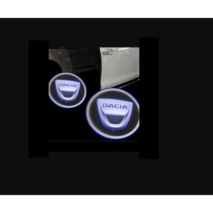 DACİA Marka Kapı Altı Hayalet Logo - Pilli Yapıştırmalı Kapıaltı Logo