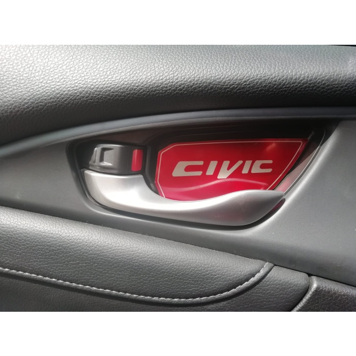 Honda Civic Fc5 Kapı Açma Kolu Kaplama Kırmızı Renk