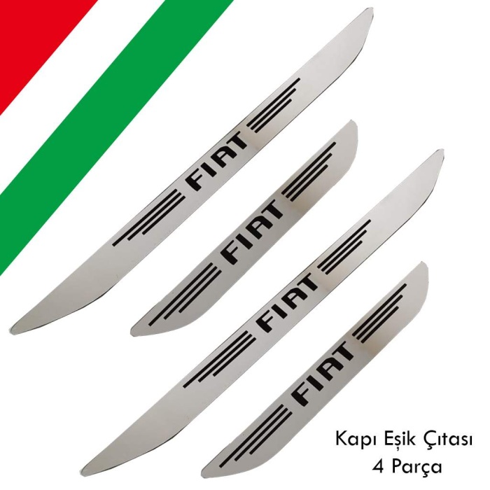 Fiat Krom Kapı Eşiği - 4 lü Set Ön Ve Arka Takım