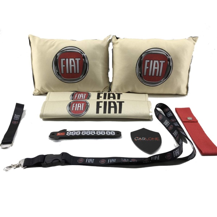 Fiat Konfor Seti Fiat Oto Yastık Seti Kumaş - Fiat Oto Boyun Yastığı Takım