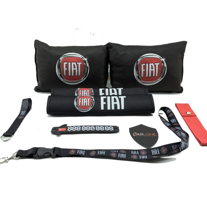 Fiat Konfor Seti Fiat Oto Yastık Seti Kumaş - Fiat Oto Boyun Yastığı Takım