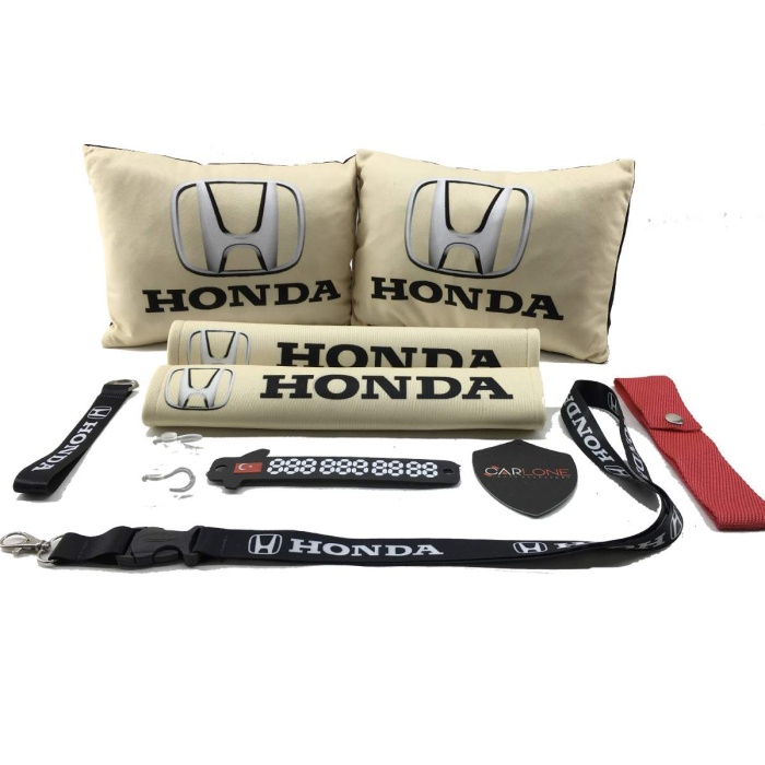 Honda Konfor Seti - Honda Oto Yastık Seti Kumaş - Honda Oto Boyun Yastığı Takım
