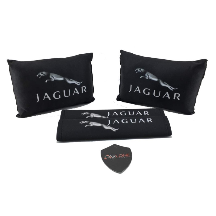 Jaguar Konfor Seti - Jaguar Oto Yastık Seti Kumaş - Jaguar Oto Boyun Yastığı Takım