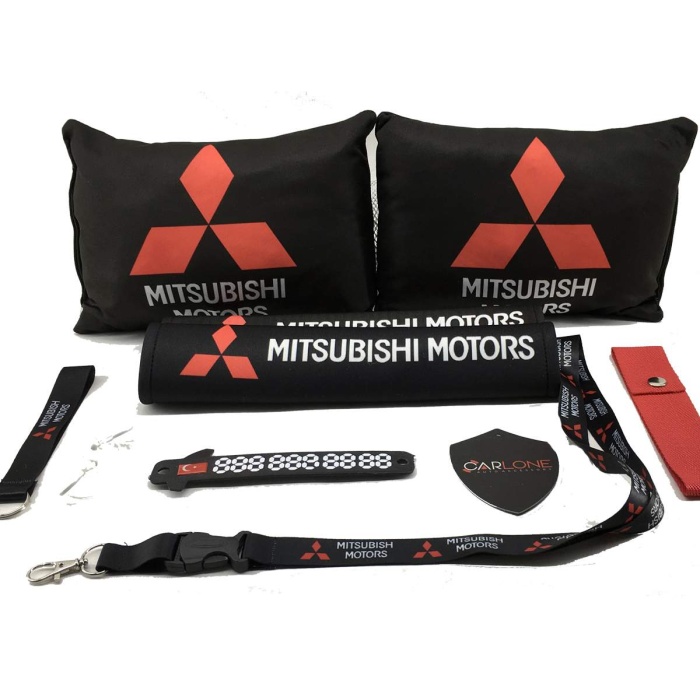 MİTSUBİSHİ Konfor Seti - Mitsubishi Oto Yastık Seti Kumaş - Mitsubishi Oto Boyun Yastığı Takım