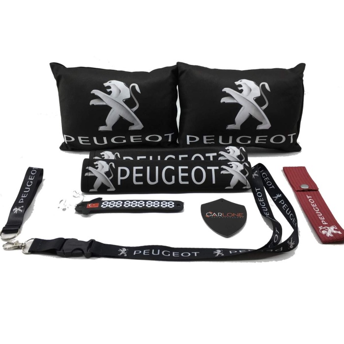 Peugeot Konfor Seti - Peugeot Oto Yastık Seti Kumaş - Peugeot Oto Boyun Yastığı Takım