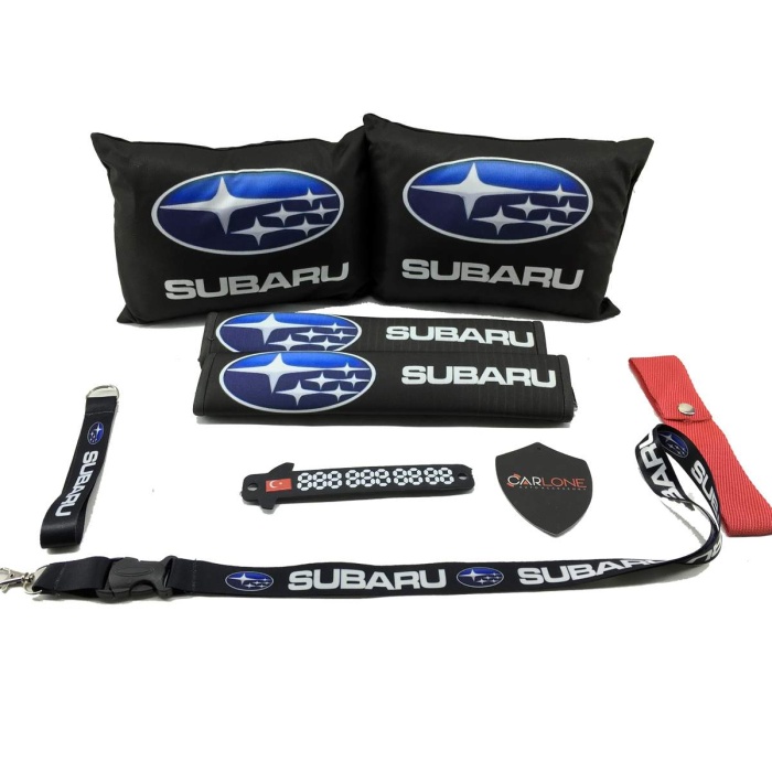 Subaru Konfor Seti - Subaru Oto Yastık Seti Kumaş - Subaru Oto Boyun Yastığı Takım
