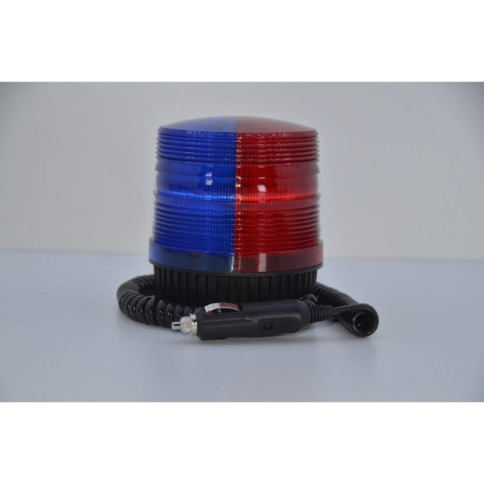 Mıknatıslı Çakar Tepe Lambası Kırmızı-Mavi Ultra Mıknatıs Çekim Gücü