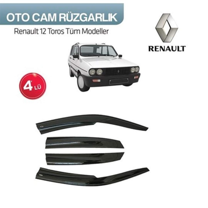 Renault 12 Toros Mugen Sport Cam Rüzgarlğı / Carlone / A+ Ürün