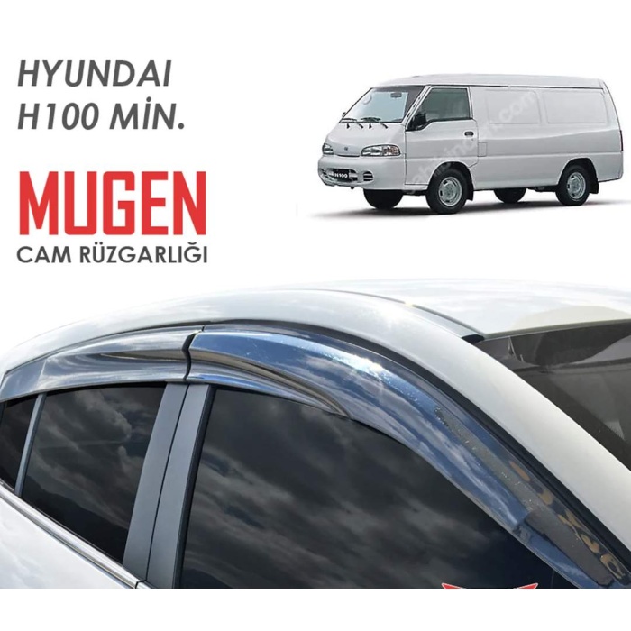 Hyundai H100 Minibüs 2li Mugen Sport Cam Rüzgarlğı / Carlone / A+ Ürün