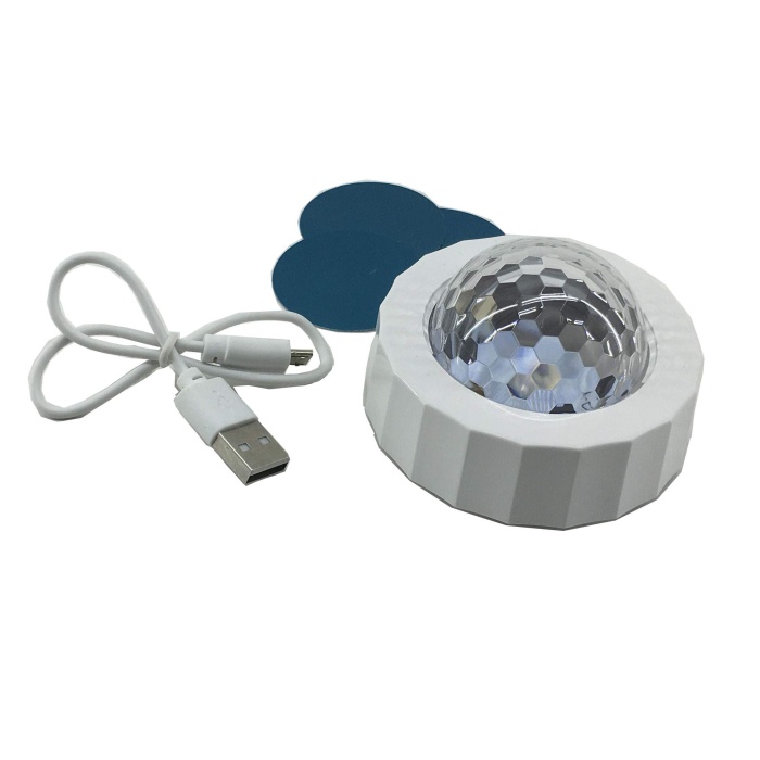 Mini USB Kablolu Renkli Atmosfer Işık Araba USB Parti Işık DJ LED RGB İç Lamba Kulübü Disko Sihirli Sahne Etkisi Taşınabilir Işıklar