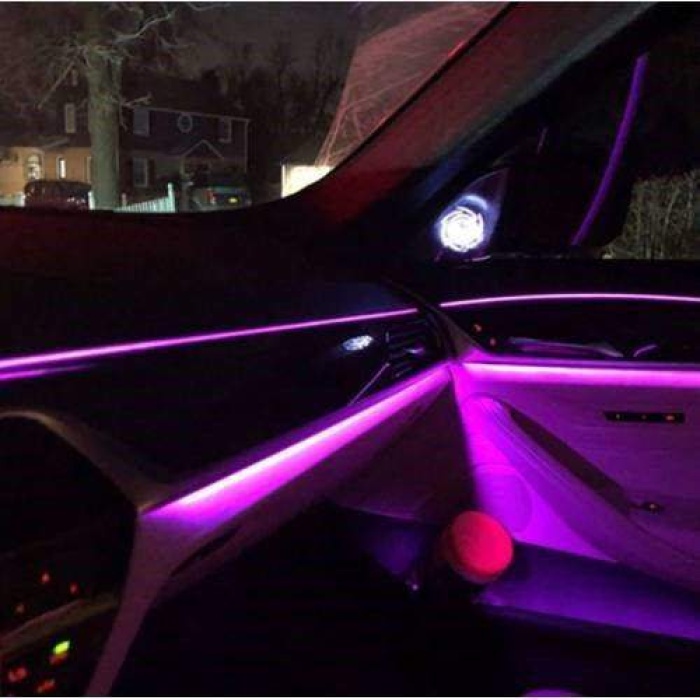 Araç İçi Atmosfer Ambiyans Led Neon İp Led RGB App Kontrollü 5 PARÇA