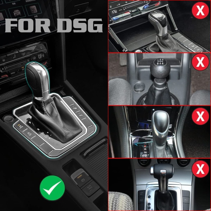 Volkswagen VAG Grubu Seat Golf Skoda Dsg Otomotik Vites Topuzu Siyah Renk R Logolu