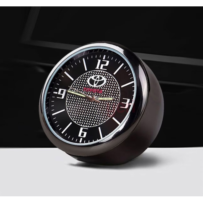 Toyota Torpido Üstü Markalı Retro Saat Reflektörlü Akrep&Yelkovan