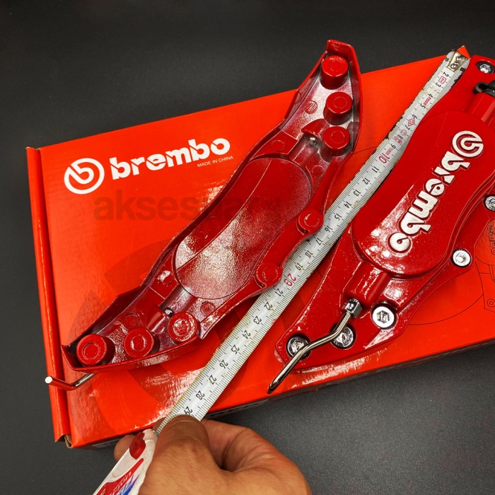 Brembo Orjinal Metal Kaliper Kapağı Kırmızı Renk Fren Disk Kapağı 2Li Set Aynı Gün Kargo