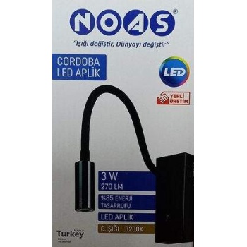 NOAS 3 W Gün Işığı Led Aplik (24 volt)