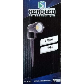 HEROLED 7 Watt Amber Işık Kazıklı Çim Saplama