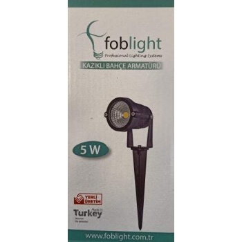 FOBLİGHT 5 Watt Yeşil Işık Kazıklı Bahçe Armatürü
