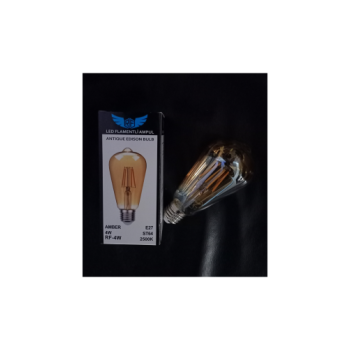 4 Watt E-27 Duylu Amber Işığı Rustik Ampul ( ST64 )