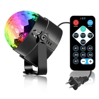WINLIGHT Sese Duyarlı Uzaktan Kumandalı Monte Edilebilir RGB Mini Led Disco Işığı