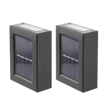 Güneş Enerjili Çift Taraflı Beyaz Işık 2 Adet Solarlı Duvar Tipi Modern Led Aplik