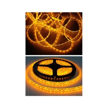 CATA 5 Metre 12 Volt 10 Çipli İç Mekan Amber Işık Şerit Led (CT-4485)