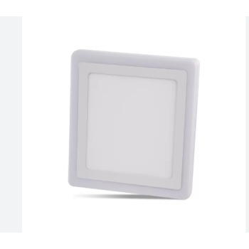 NOAS 18+6 Watt 3 Fonksiyonlu Sıva Üstü Çift Renkli Mavi Beyaz Işık Kare Led Panel Armatür