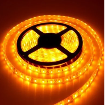 HEROLED 10 Metre İç Mekan Üç Çipli Silikonsuz Amber Işığı Şerit Led