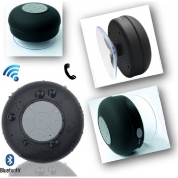 TECHNOMAX Su Geçirmez Vakumlu Bluetoothlu Mini Duş Hoparlörü - Siyah
