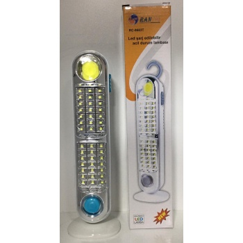 RANCHİ Güneş Enerji Şarj Panelli Pilli Taşınabilir ve Sabit Acil Durum Lambası RC-8683T