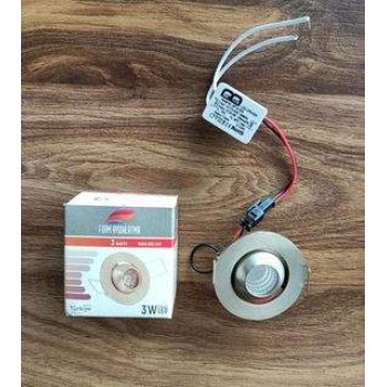 FORM AYDINLATMA 3 Watt Krom Kasa Gün Işığı Manda Gözü Led Spot