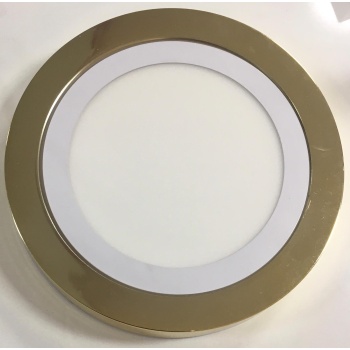 18 Watt Gold Renk Sıva Üstü Özellikli Boş Kasa + 18 Watt Beyaz Kasa Beyaz Işık Sıva Altı Led Panel Takım