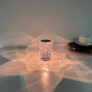 WINNBOSS 3 Renk Yanan (Beyaz Işık-4000 Kelvin-Gün Işığı) Dimmerli Dokunmatik Kristal Lamba