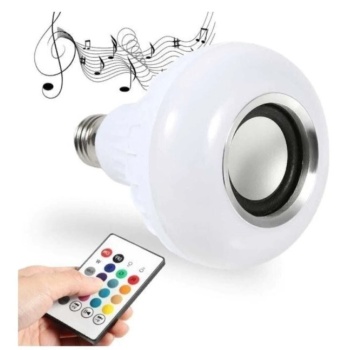 WINLIGHT E-27 Duylu Bluetooth Hoparlörlü Kumandalı RGB Led Ampul (WL-00158)