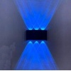 GARRA 6 Watt Siyah Kasa Mavi Işık Dış Mekan Çift Yönlü Modern Led Aplik