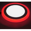 CNL LED 24+12 Watt Kırmızı ve Beyaz Işık Çift Renk Sıva Üstü Yuvarlak Led Panel Armatür