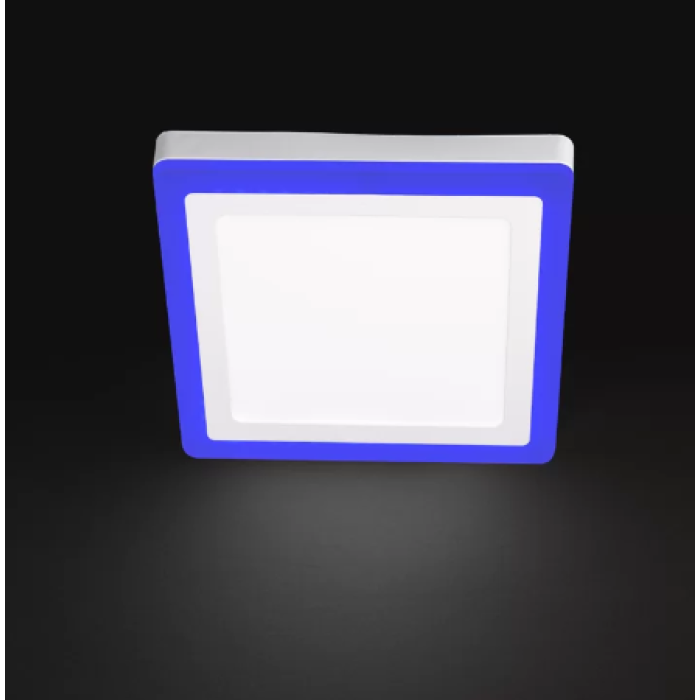 NOAS 18+6 Watt 3 Fonksiyonlu Sıva Üstü Çift Renkli Mavi Beyaz Işık Kare Led Panel Armatür