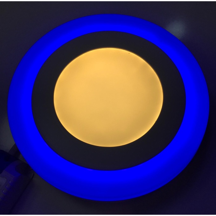 CNL LED 6+3 Watt Mavi ve Gün Işığı Çift Renk Sıva Üstü Yuvarlak Led Panel Armatür