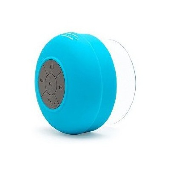 TECHNOMAX Su Geçirmez Vakumlu Bluetoothlu Mini Duş Hoparlörü - Mavi