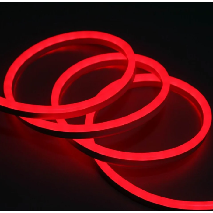 OKEY LED 12 Volt Dış Mekan 1 Metre Kırmızı Işık Neon Led